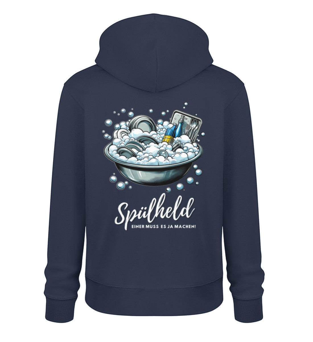 Camping Spülheld - Herren Organic Hoodie - LazyDonkeyDesign