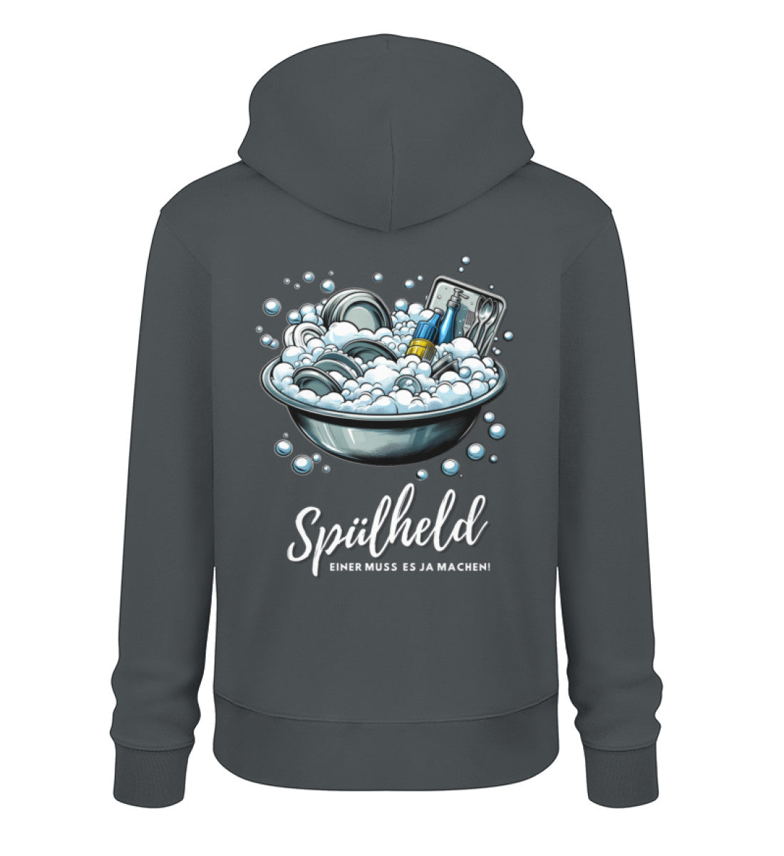 Camping Spülheld - Herren Organic Hoodie - LazyDonkeyDesign