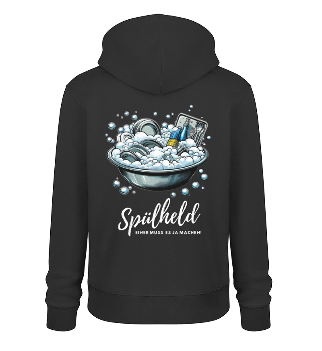 Camping Spülheld - Herren Organic Hoodie - LazyDonkeyDesign