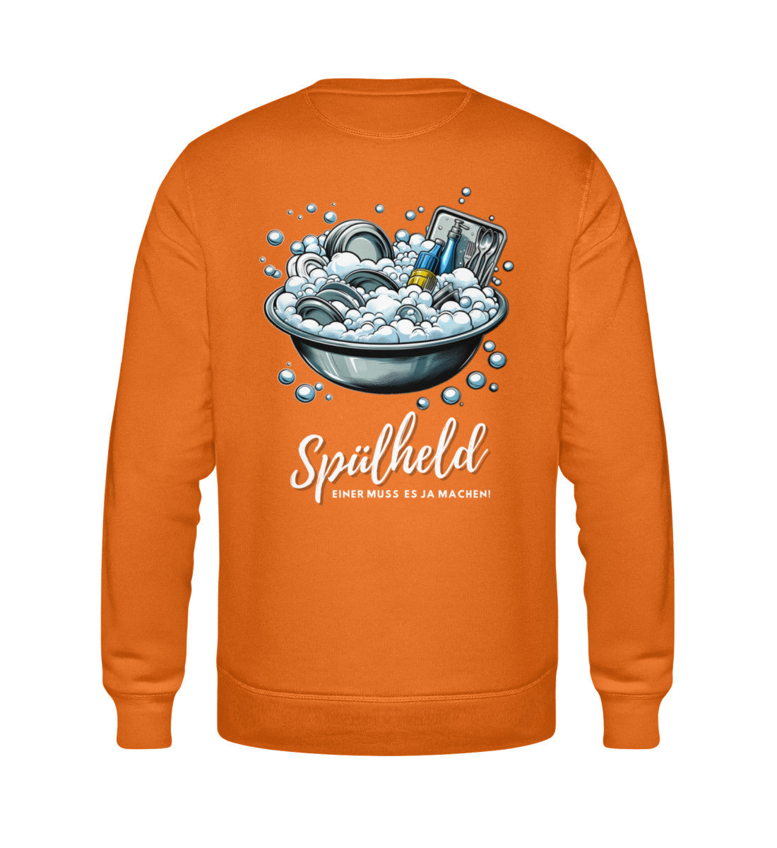 Camping Spülheld - Herren Organic Sweatshirt - LazyDonkeyDesign