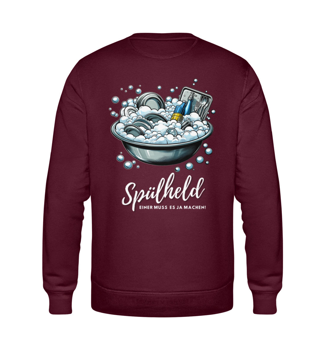 Camping Spülheld - Herren Organic Sweatshirt - LazyDonkeyDesign