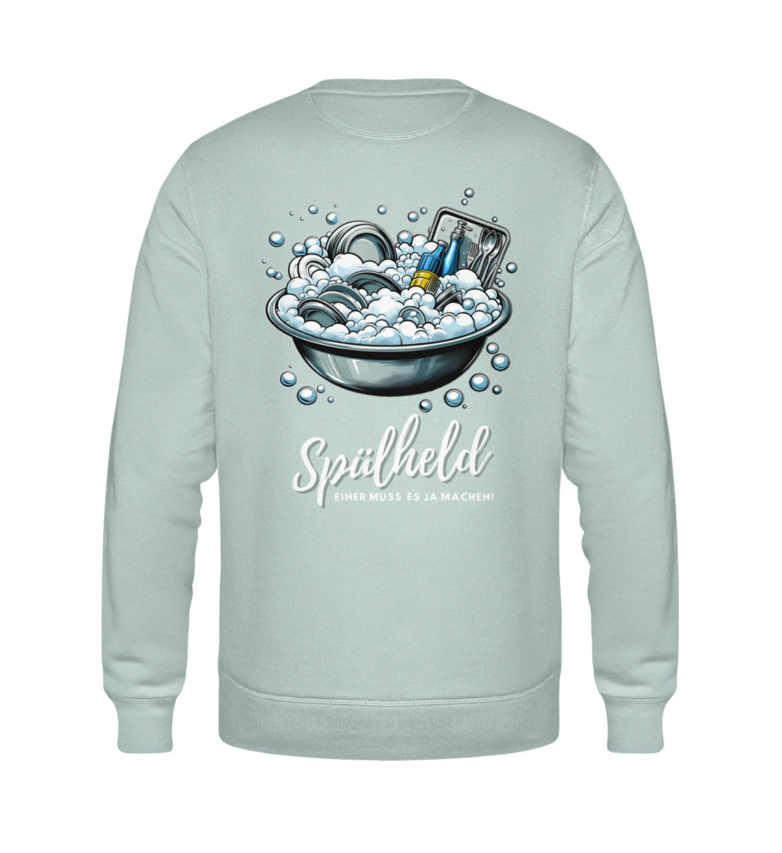 Camping Spülheld - Herren Organic Sweatshirt - LazyDonkeyDesign