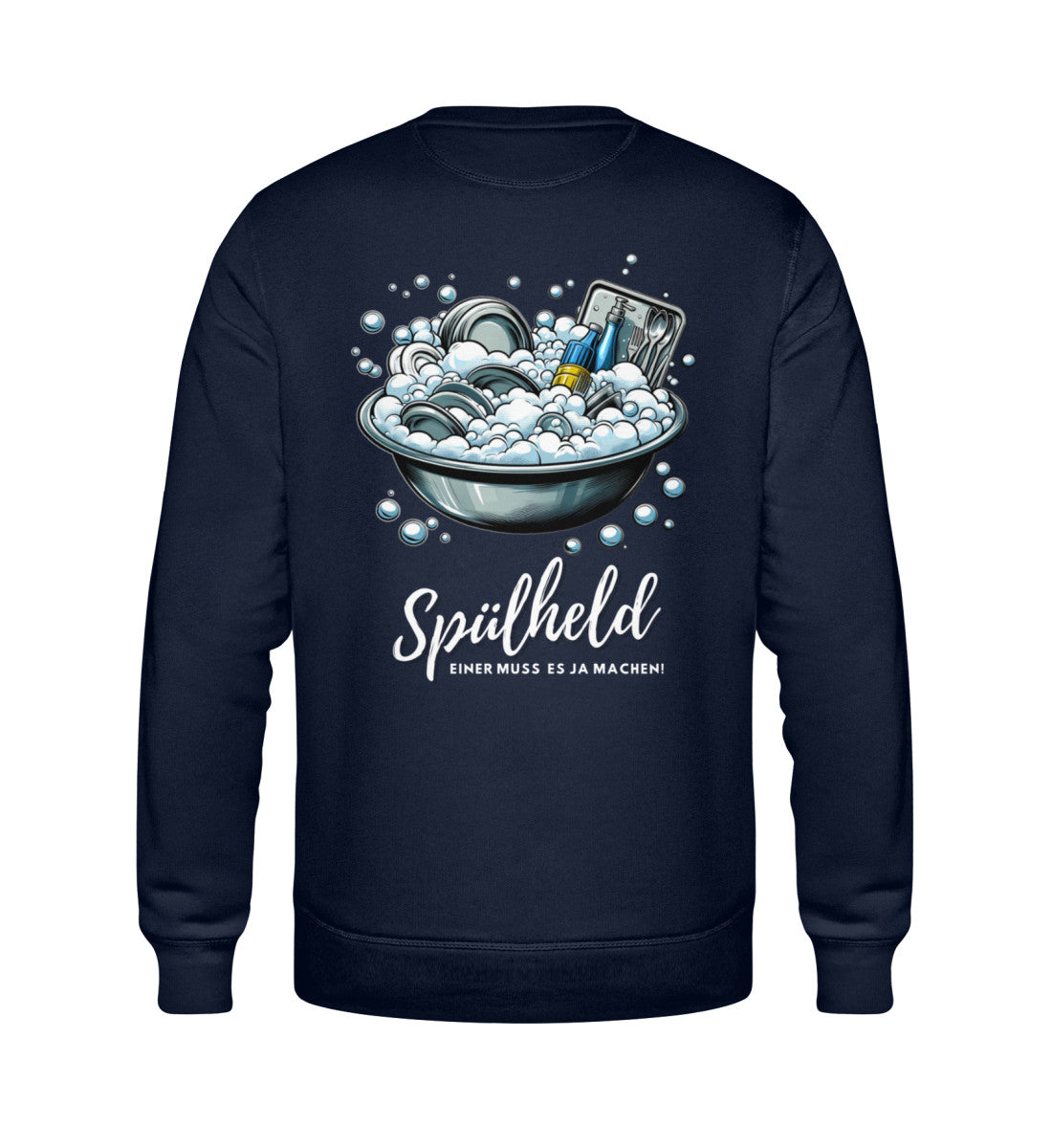 Camping Spülheld - Herren Organic Sweatshirt - LazyDonkeyDesign