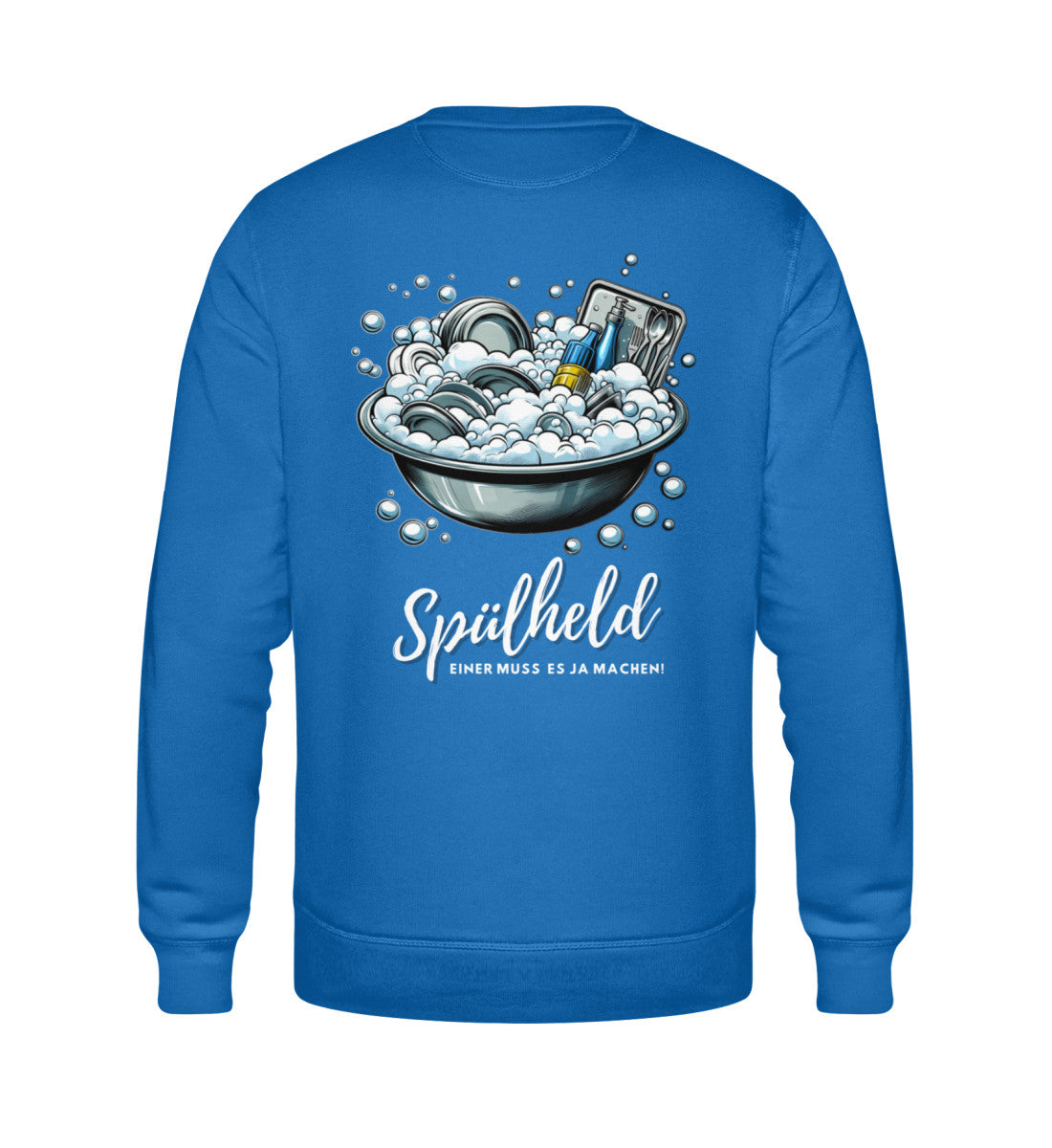 Camping Spülheld - Herren Organic Sweatshirt - LazyDonkeyDesign