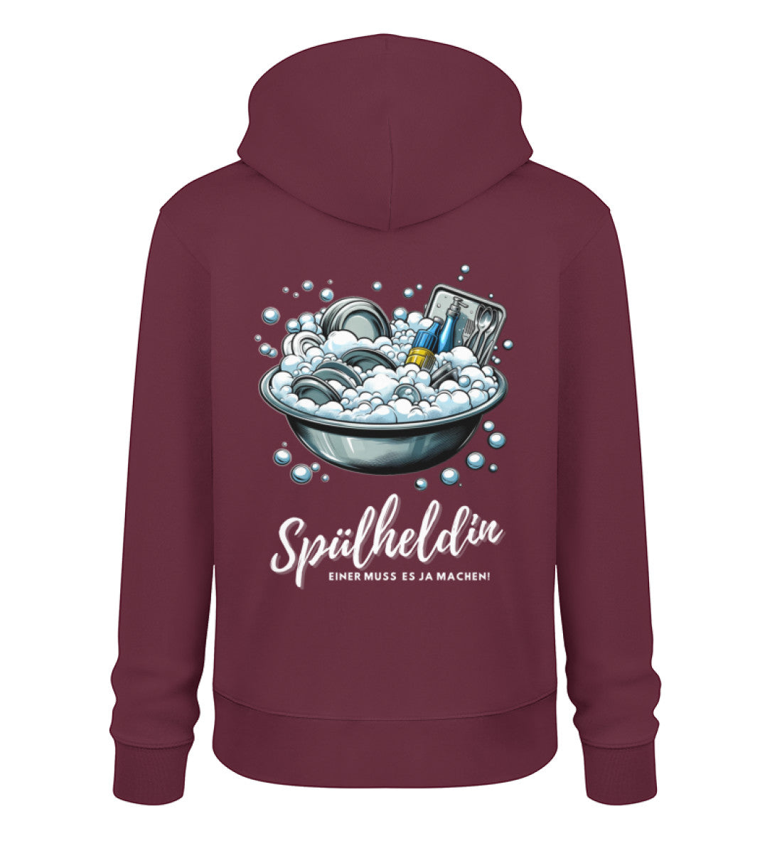 Camping Spülheldin - Damen Organic Hoodie - LazyDonkeyDesign