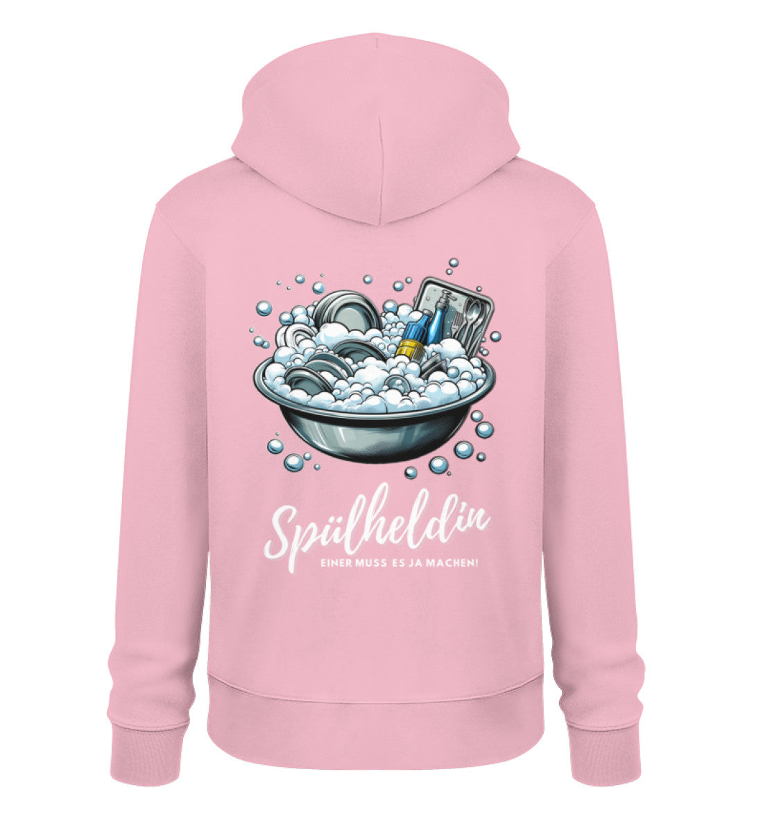 Camping Spülheldin - Damen Organic Hoodie - LazyDonkeyDesign