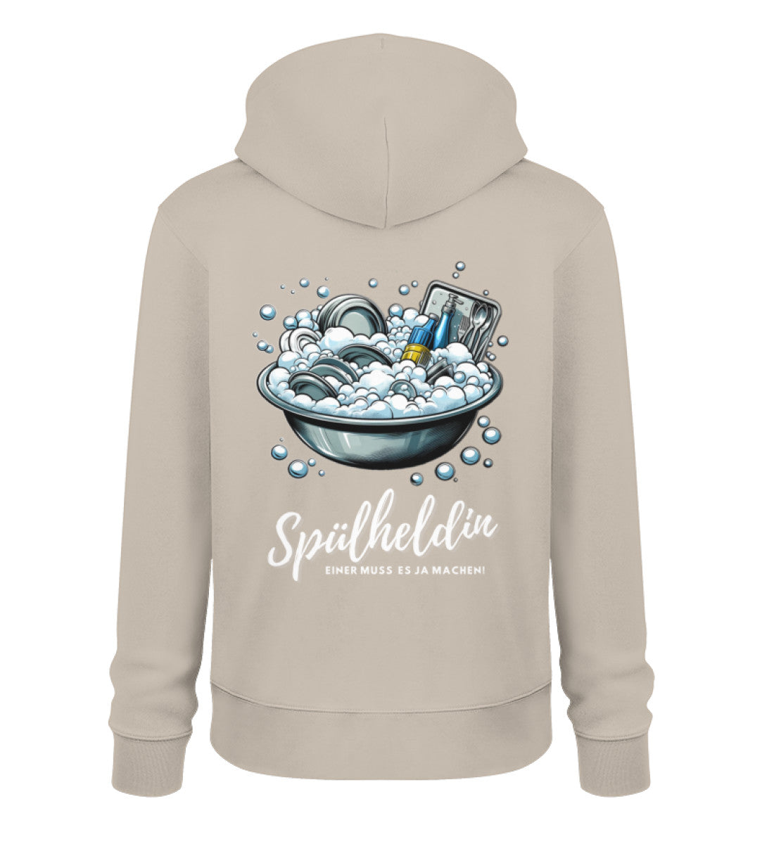 Camping Spülheldin - Damen Organic Hoodie - LazyDonkeyDesign