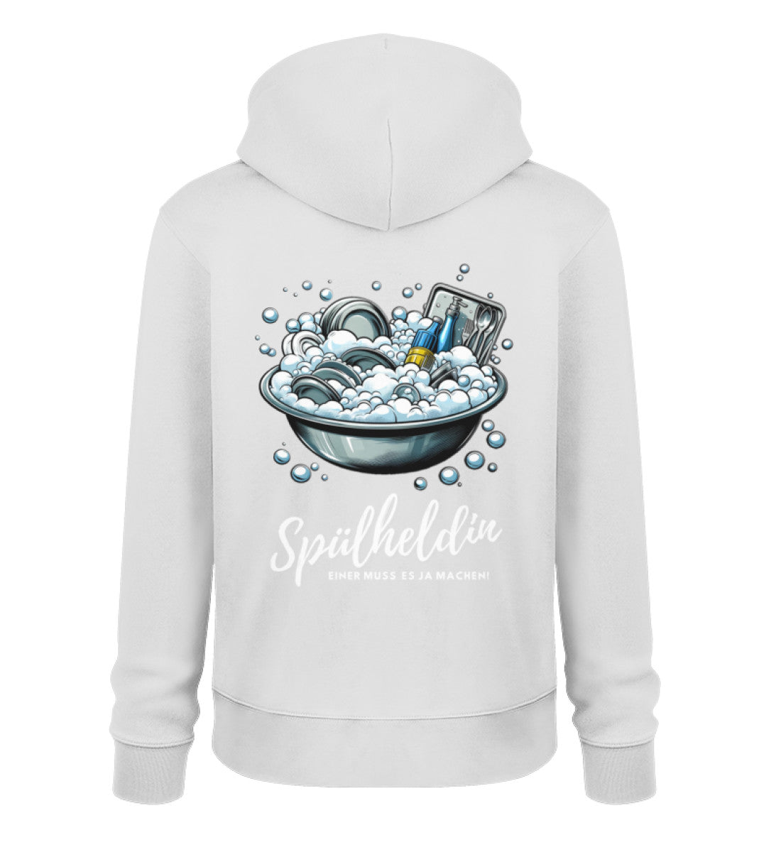 Camping Spülheldin - Damen Organic Hoodie - LazyDonkeyDesign