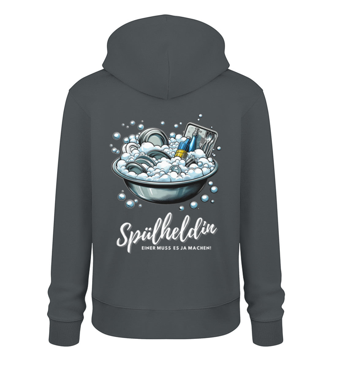 Camping Spülheldin - Damen Organic Hoodie - LazyDonkeyDesign