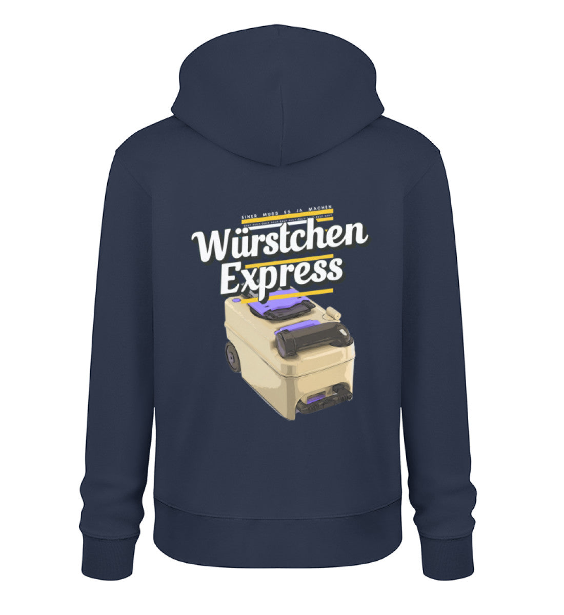 Würstchen Express - Herren Organic Hoodie - LazyDonkeyDesign
