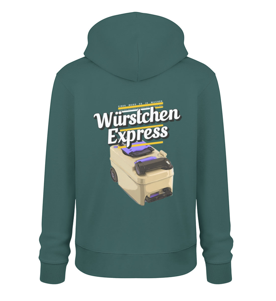 Würstchen Express - Herren Organic Hoodie - LazyDonkeyDesign