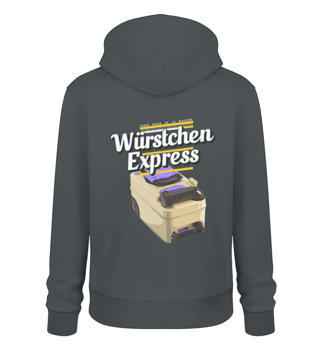 Würstchen Express - Herren Organic Hoodie - LazyDonkeyDesign