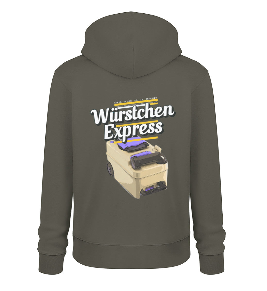 Würstchen Express - Herren Organic Hoodie - LazyDonkeyDesign