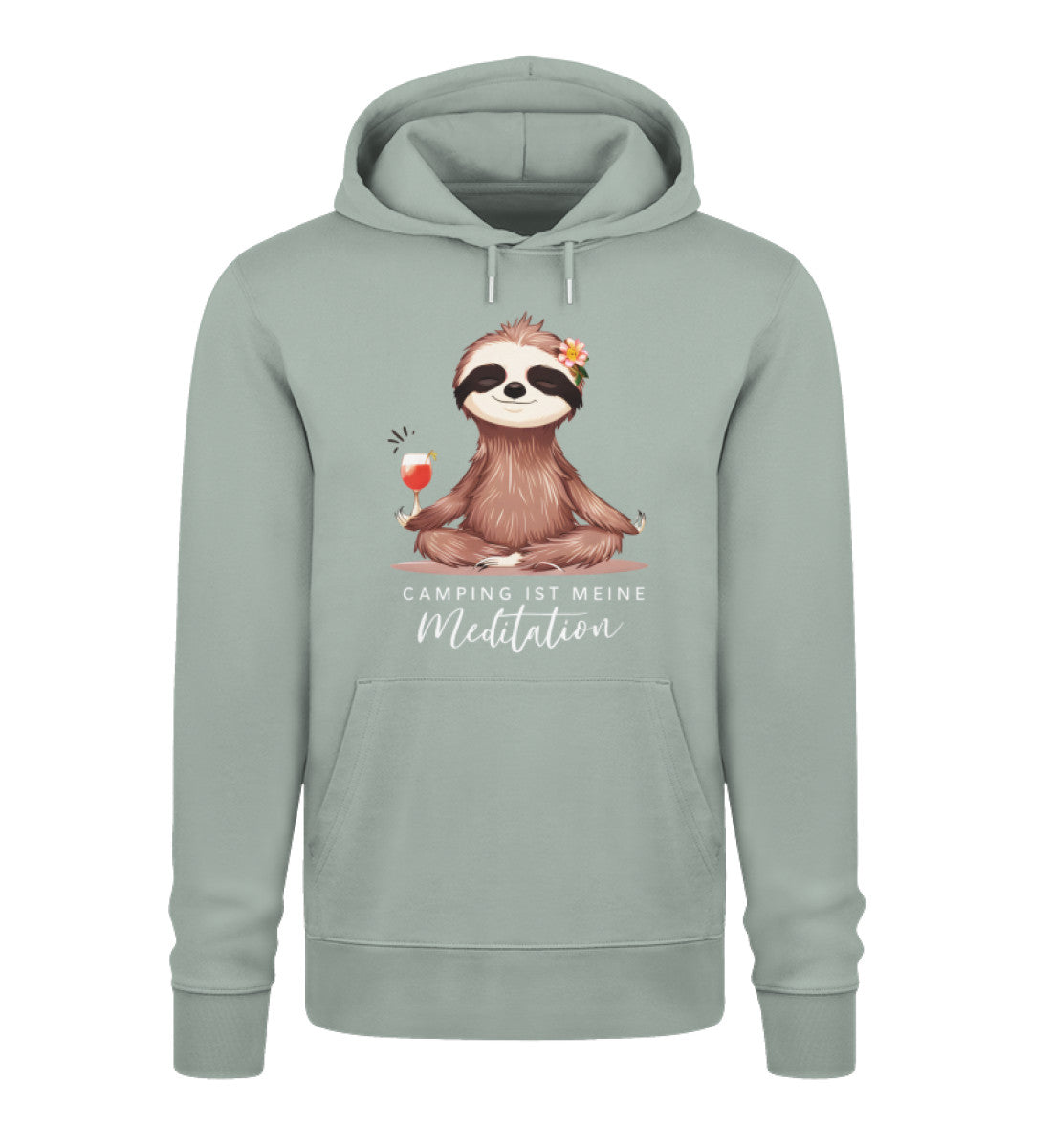 Camping ist Meditation - Damen Organic Hoodie - LazyDonkeyDesign