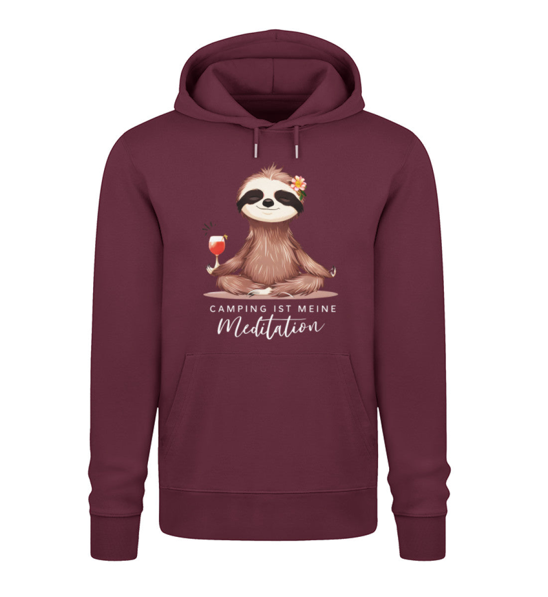 Camping ist Meditation - Damen Organic Hoodie - LazyDonkeyDesign