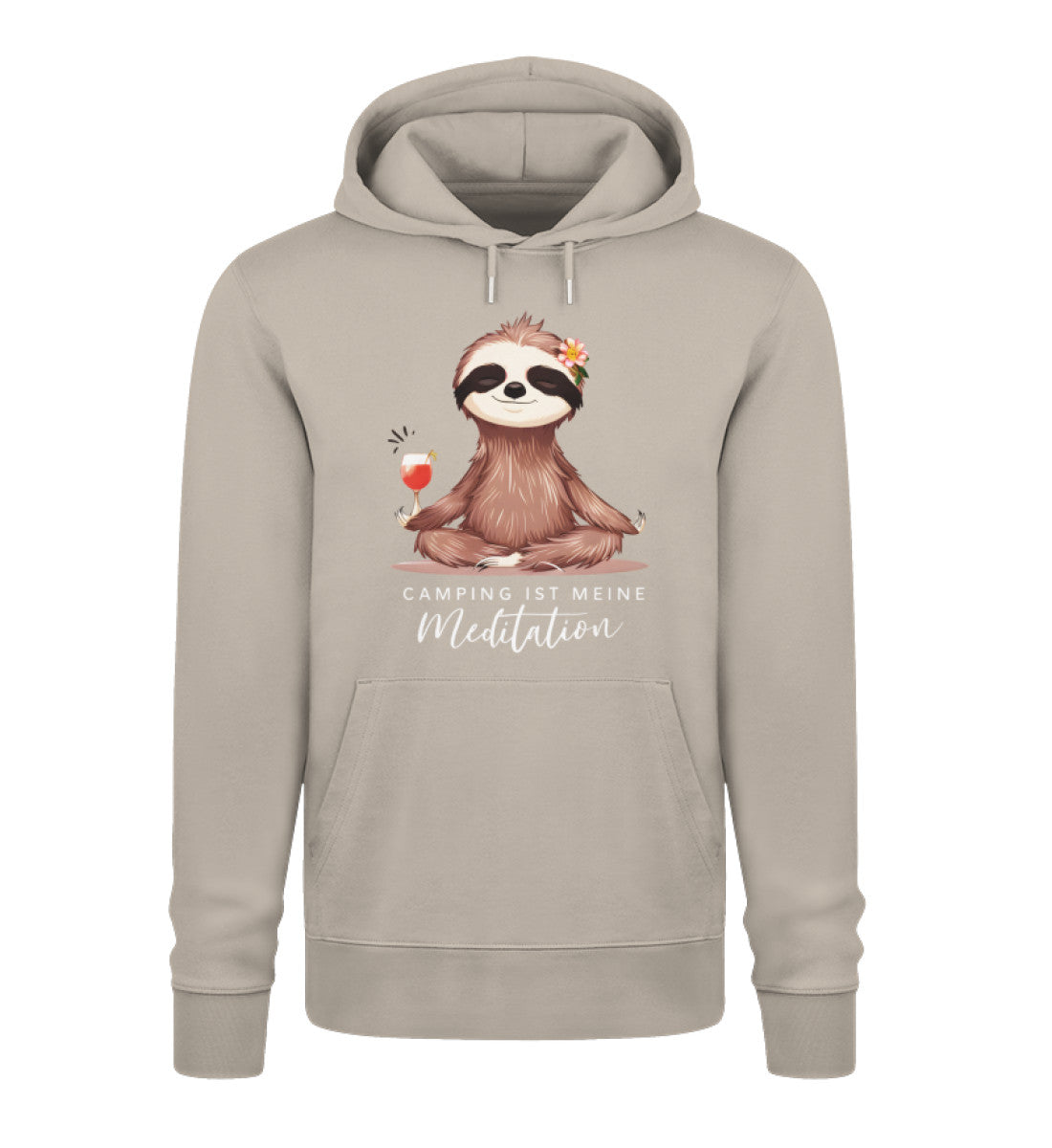 Camping ist Meditation - Damen Organic Hoodie - LazyDonkeyDesign