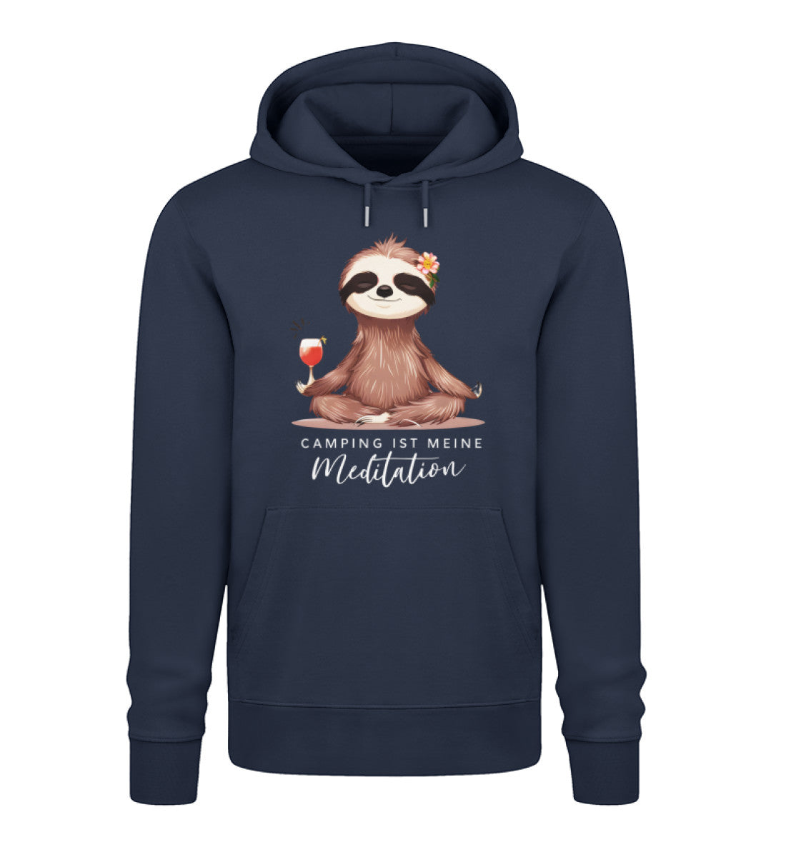 Camping ist Meditation - Damen Organic Hoodie - LazyDonkeyDesign
