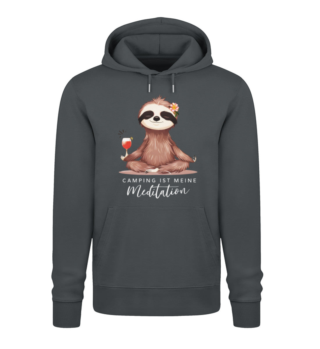 Camping ist Meditation - Damen Organic Hoodie - LazyDonkeyDesign