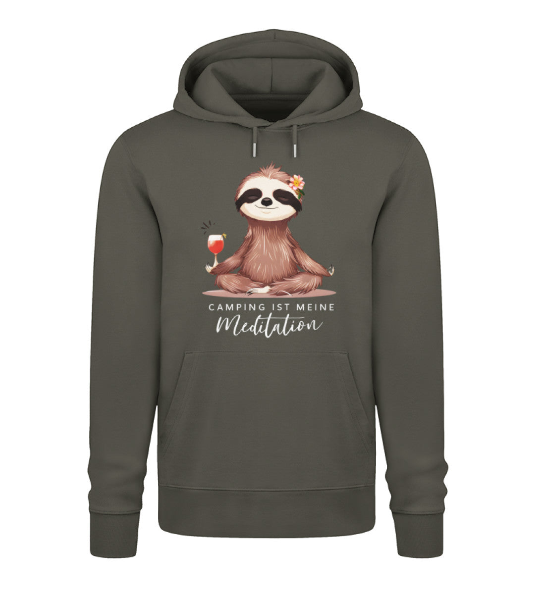Camping ist Meditation - Damen Organic Hoodie - LazyDonkeyDesign