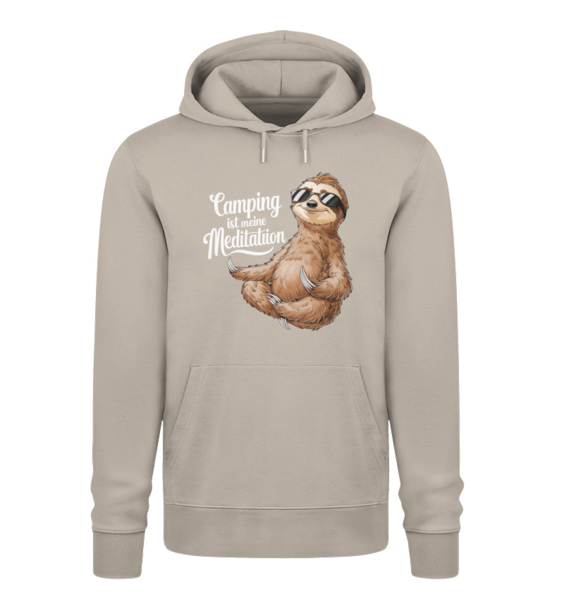 Camping ist Meditation - Herren Organic Hoodie - LazyDonkeyDesign