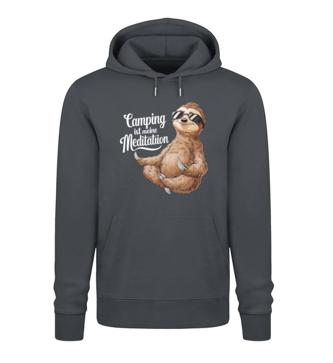 Camping ist Meditation - Herren Organic Hoodie - LazyDonkeyDesign