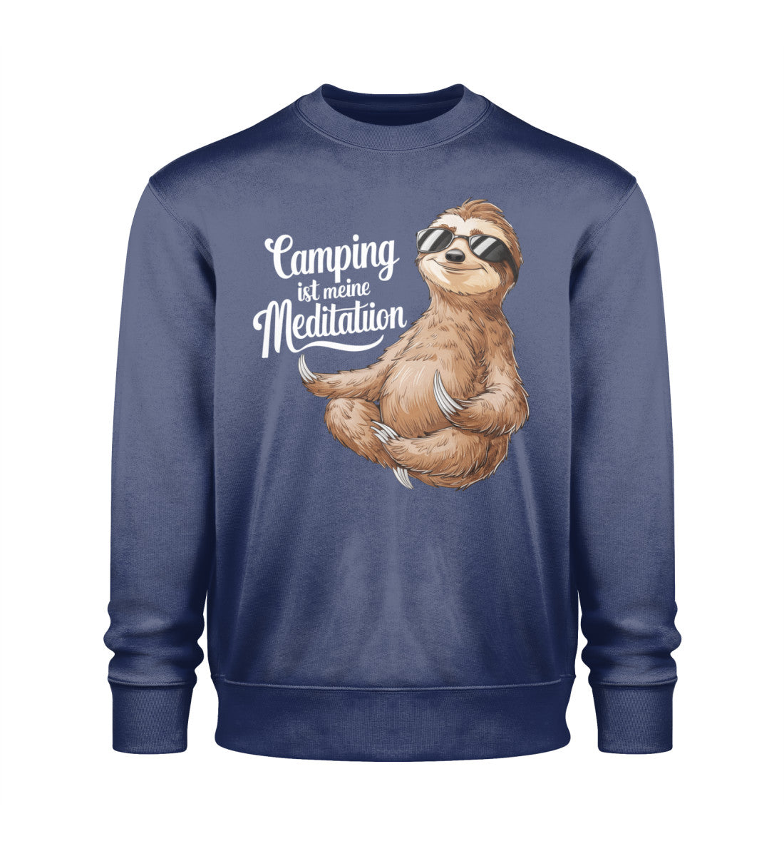 Camping ist Meditation - Herren Organic Sweatshirt - LazyDonkeyDesign