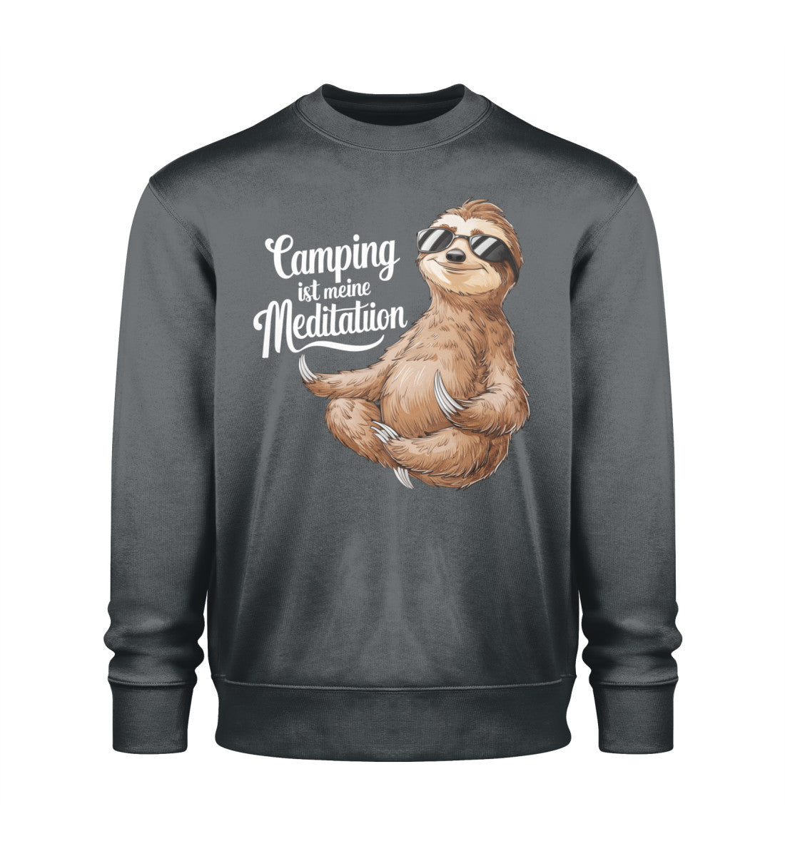Camping ist Meditation - Herren Organic Sweatshirt - LazyDonkeyDesign