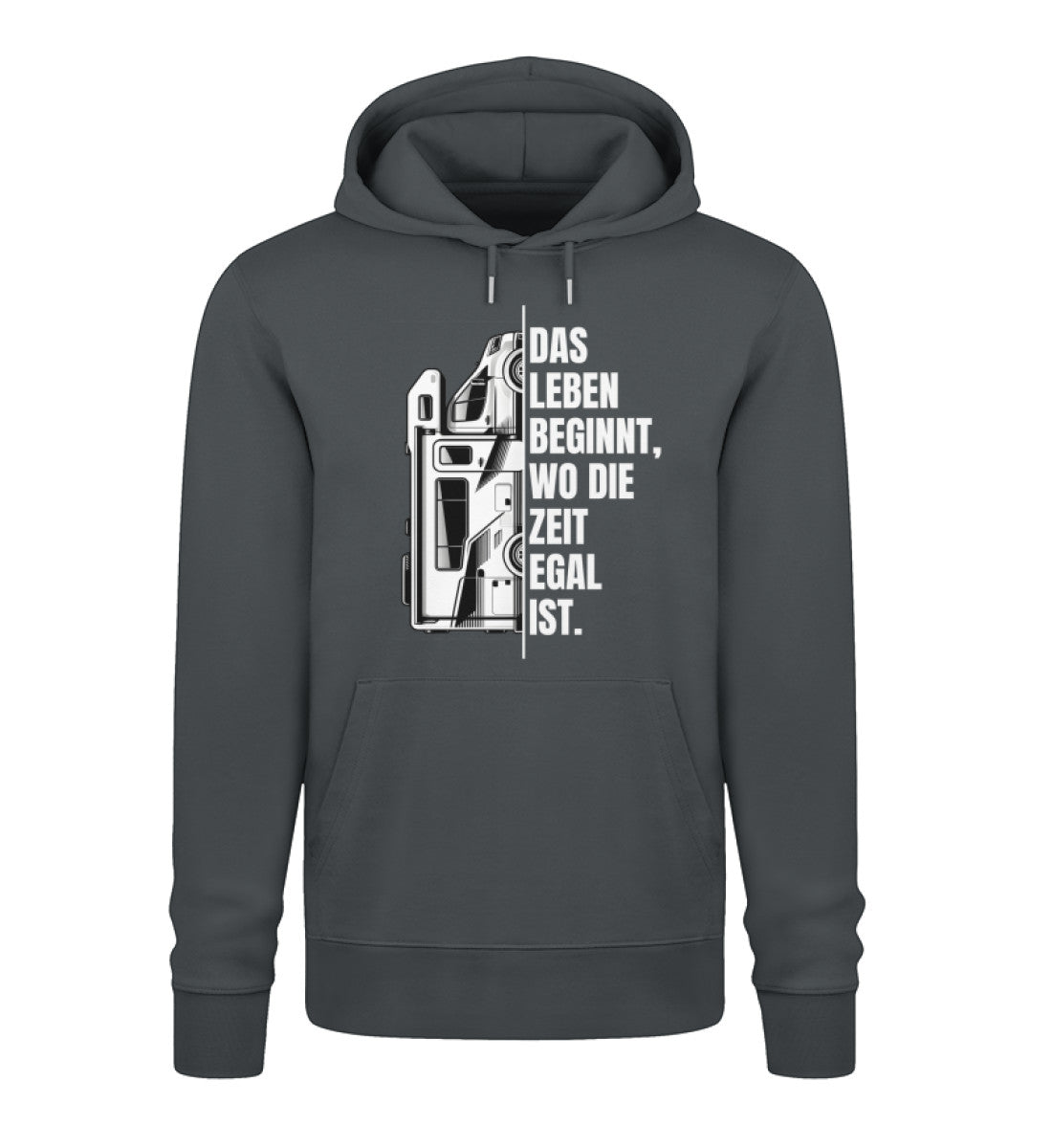 Camping ist Zeitlos - Herren Organic Hoodie - Wohnmobil - LazyDonkeyDesign