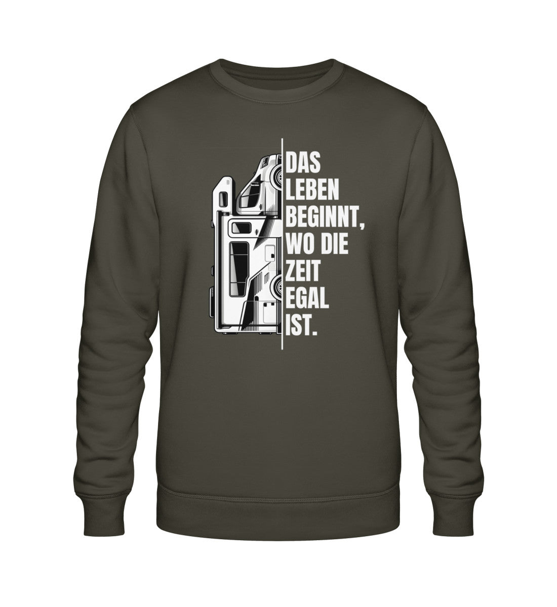 Camping ist Zeitlos - Herren Organic Sweatshirt - Wohnmobil - LazyDonkeyDesign