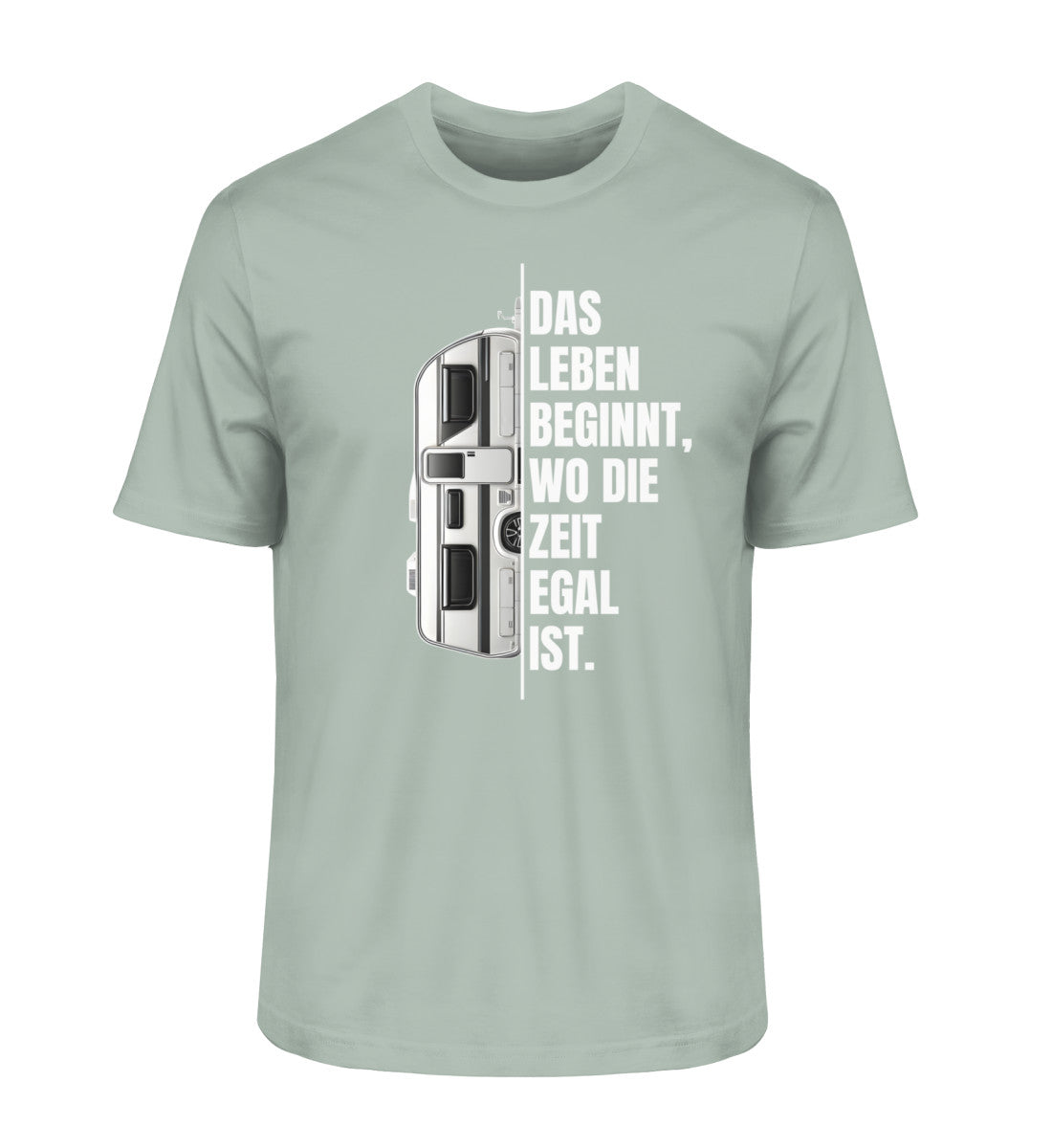 Camping ist Zeitlos - Herren Organic Shirt - Wohnwagen - LazyDonkeyDesign