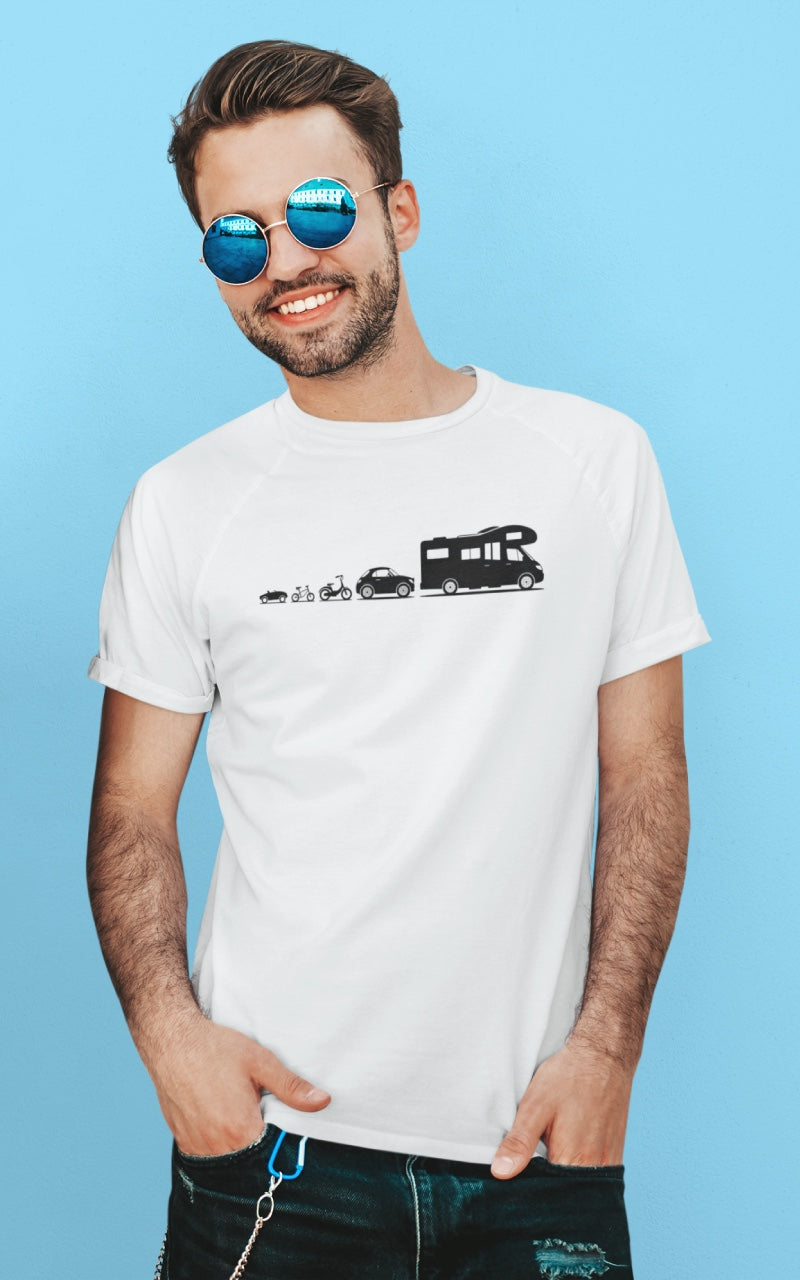 Evolution Wohnmobil - Herren Organic Shirt - LazyDonkeyDesign