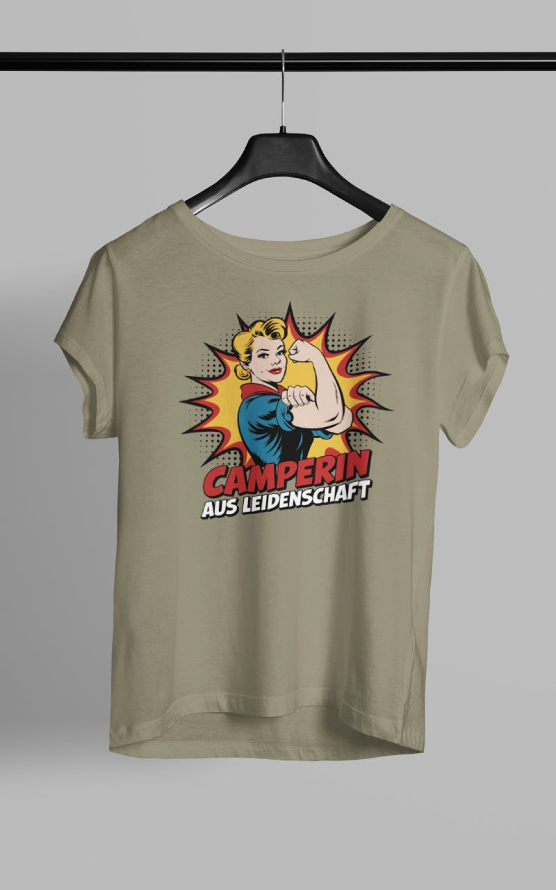 Camperin aus Leidenschaft - Damen Camping T-Shirt