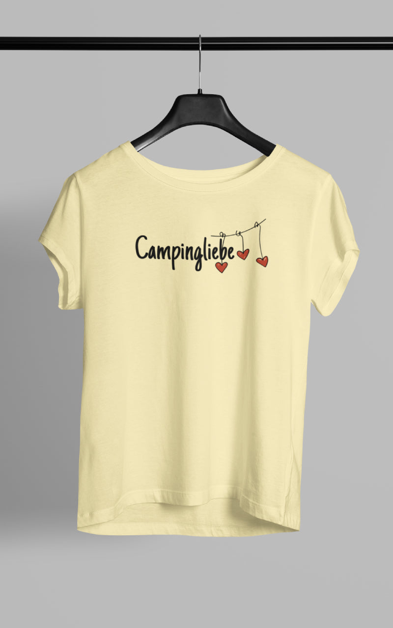 Damen Camping T-Shirt - Campingliebe Anhänger