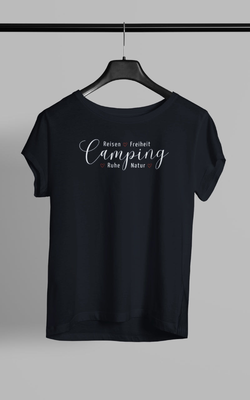 Damen Camping T-Shirt - Camping Werte