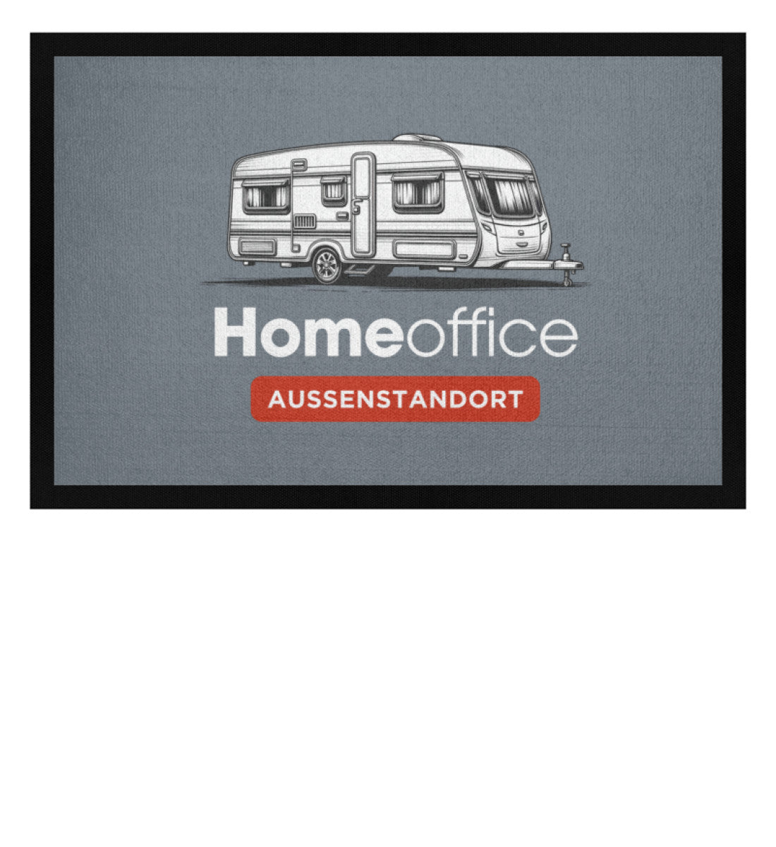 Wohnwagen Homeoffice - Camping Fußmatte - LazyDonkeyDesign