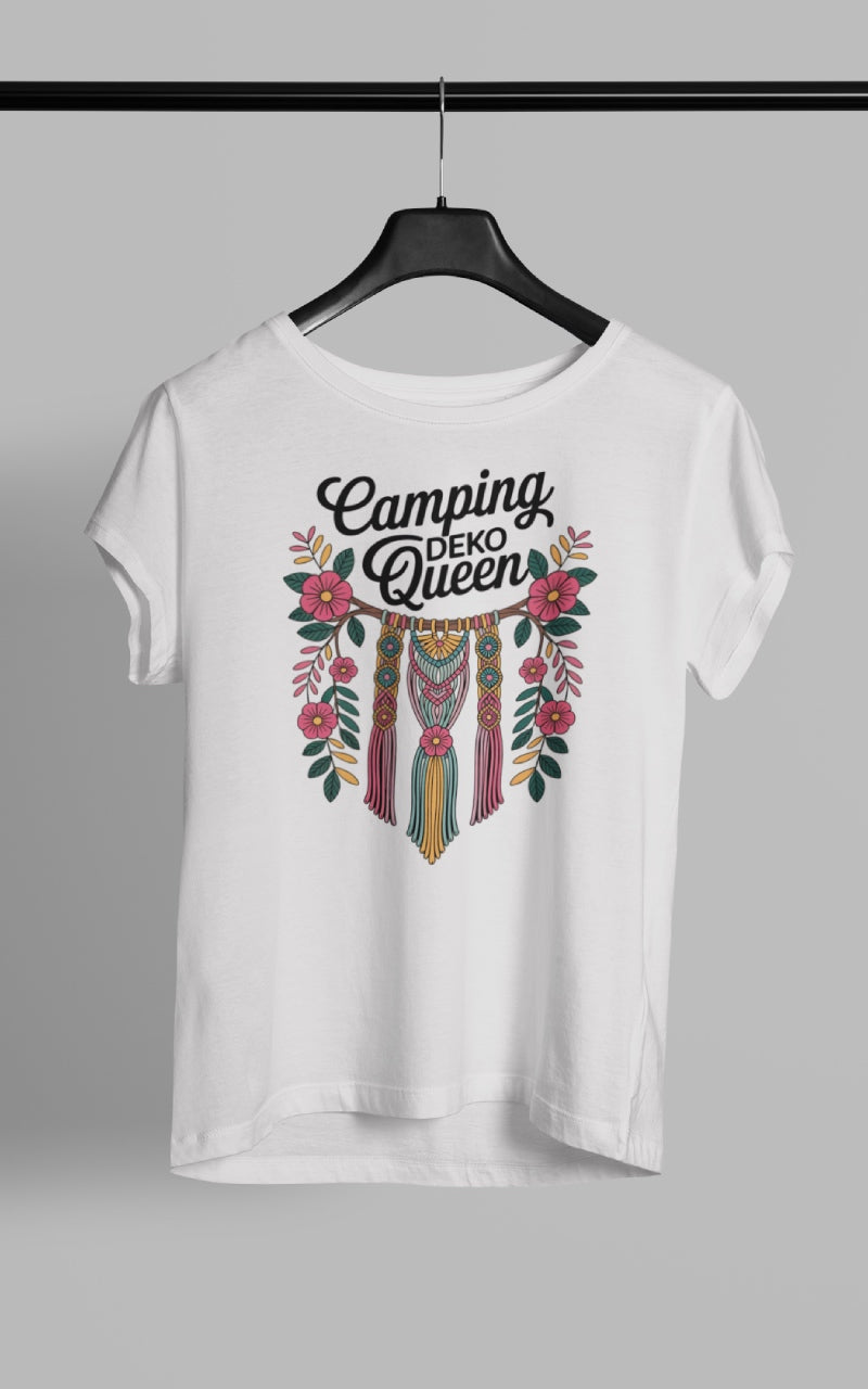 Frauen Camping T-Shirt - Deko Queen