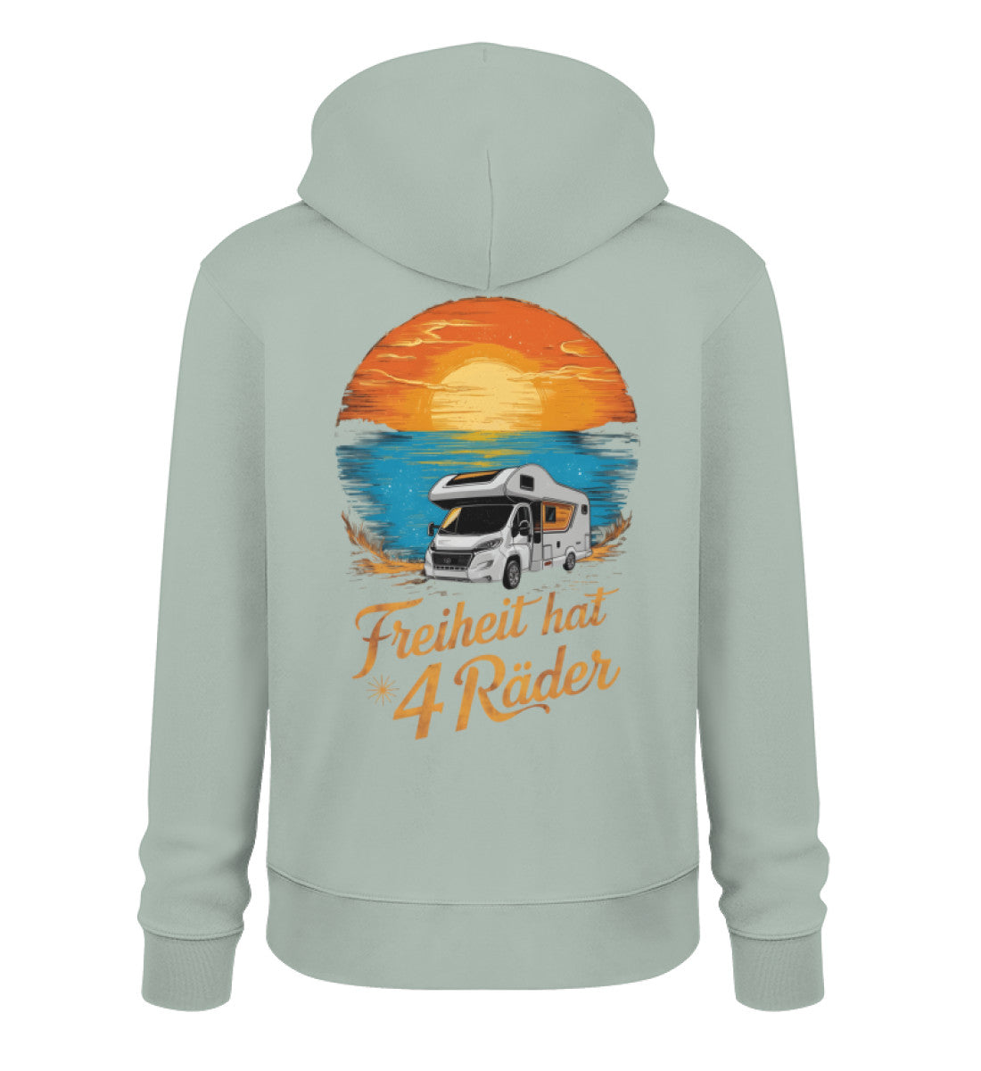Freiheit hat 4 Räder - Herren Organic Hoodie - Wohnmobil - LazyDonkeyDesign