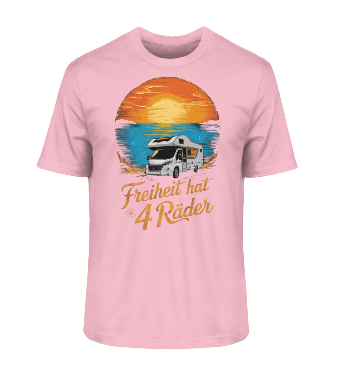 Freiheit hat 4 Räder - Herren Organic Shirt - Wohnmobil - LazyDonkeyDesign