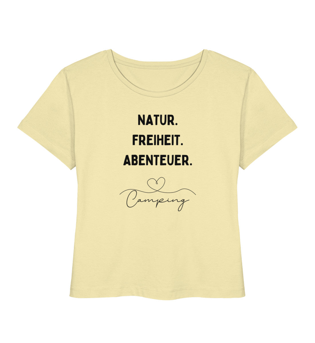 Natur. Freiheit. Abenteuer - Damen Organic T-Shirt - LazyDonkeyDesign
