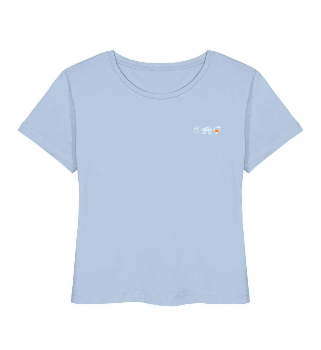 Sonne Bulli Bier - Damen Organic T-Shirt - LazyDonkeyDesign