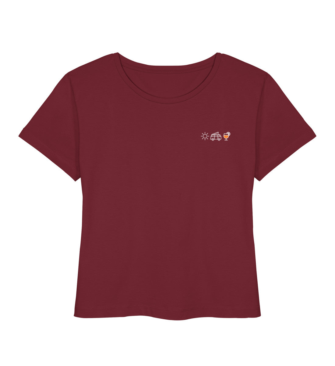 Sonne Bulli Bier - Damen Organic T-Shirt - LazyDonkeyDesign