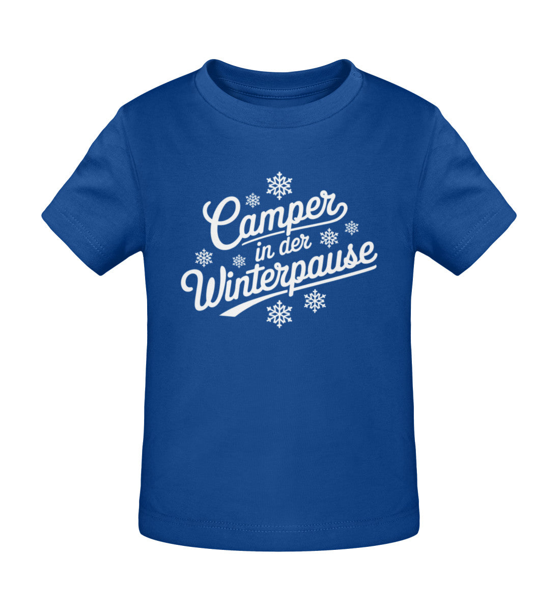 Camper im Winter - Baby Organic Shirt - LazyDonkeyDesign
