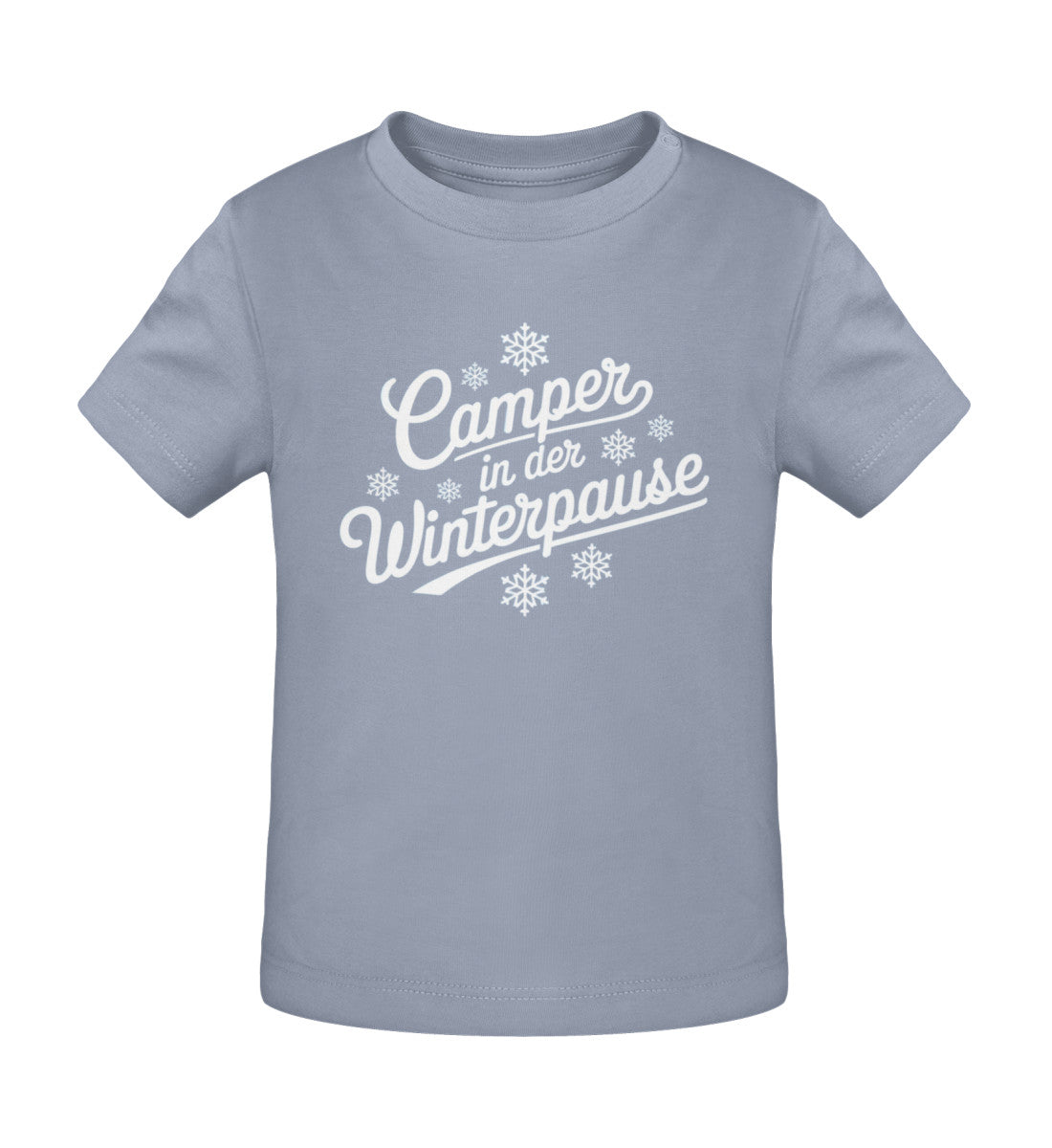 Camper im Winter - Baby Organic Shirt - LazyDonkeyDesign