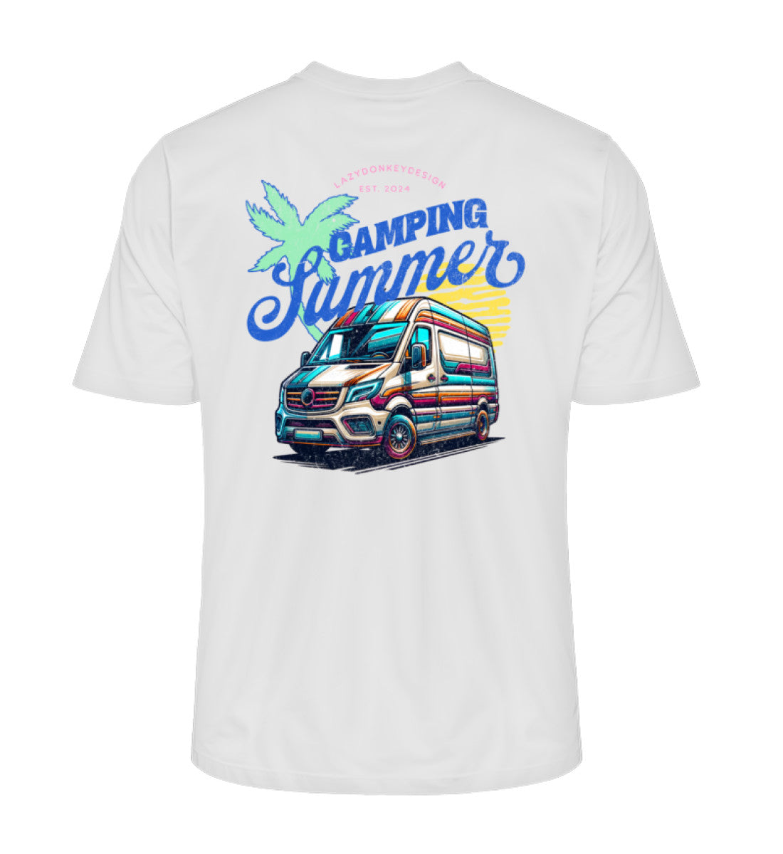 Camping Summer - Herren Organic Shirt - LazyDonkeyDesign