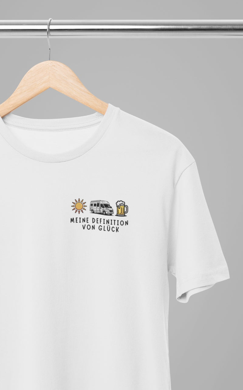 Herren Camping T-Shirt - Definition von Glück - Vanlife