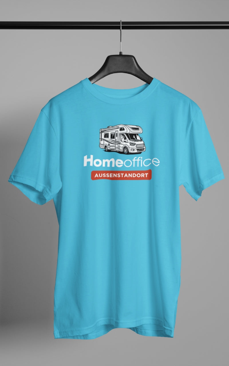 Herren Camping T-Shirt - Homeoffice Wohnmobil