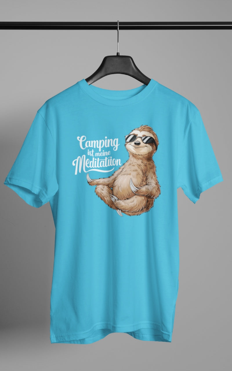 Herren Camping T-Shirt - Camping ist eine Meditation