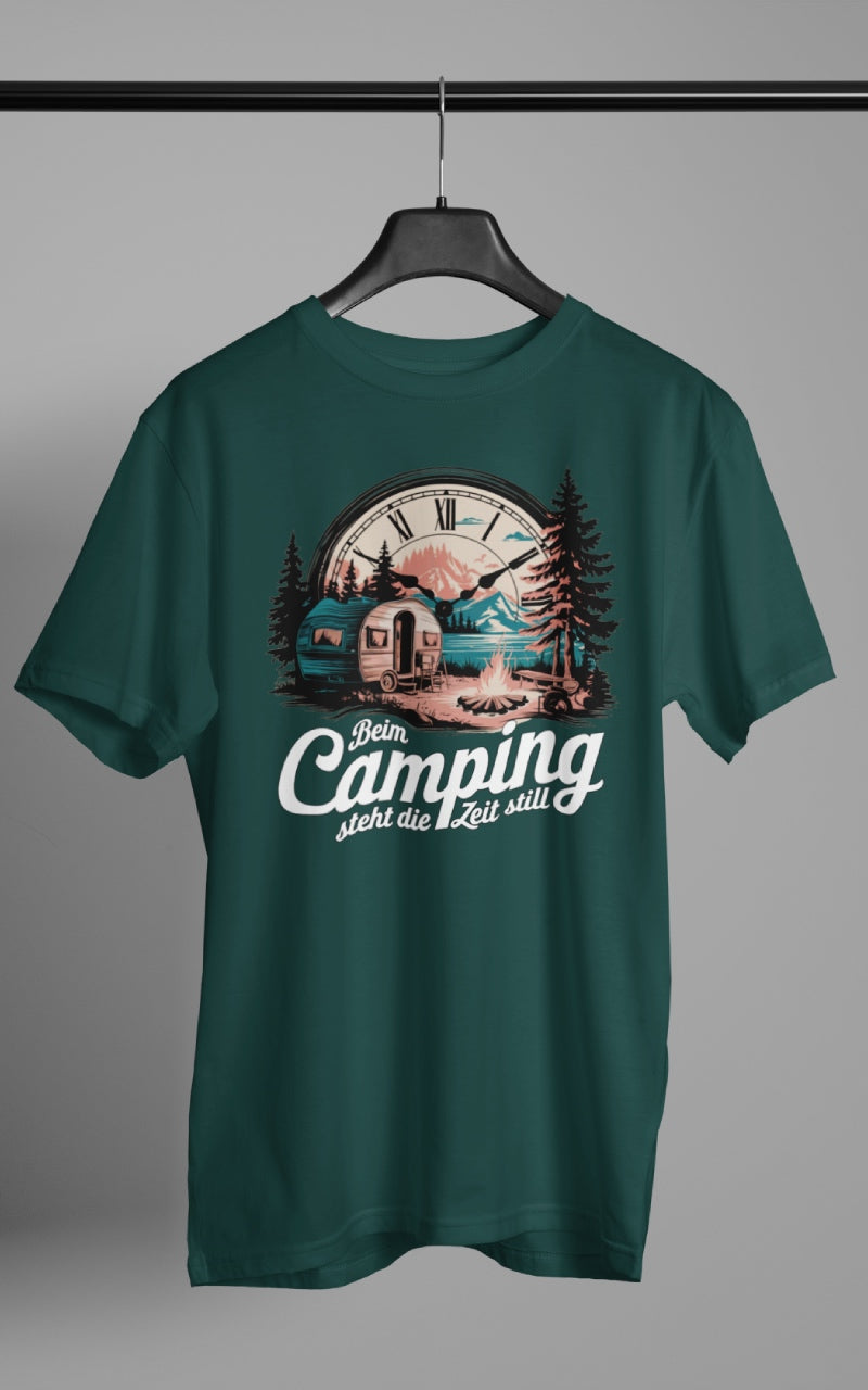 Herren Camping T-Shirt - Zeit steht still