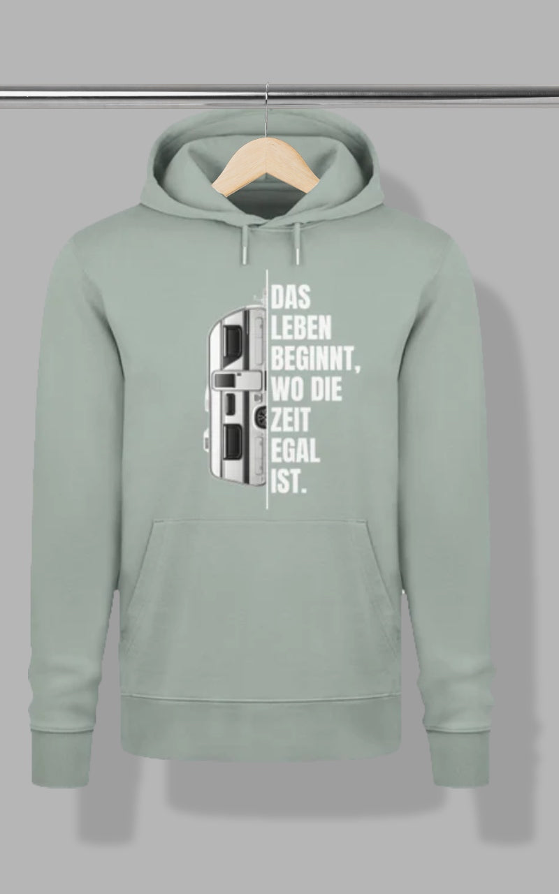 Herren Camping Hoodie - Camping ist Zeitlos - Wohnwagen