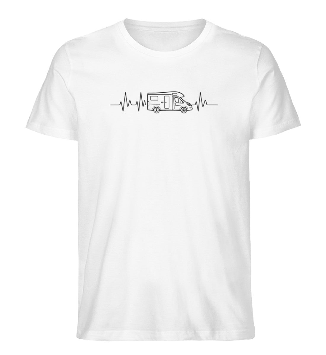 Herzschlag EKG Wohnmobil - Herren Camping T-Shirt
